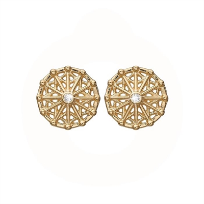 Christina øreringe forgyldt sølv 671-G70