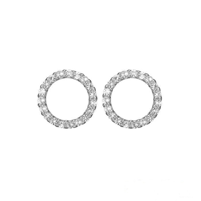 Christina - Sparkling Circle Øreringe