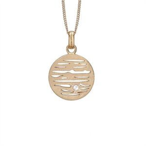 Christina vedhæng forgyldt sølv uden kæde