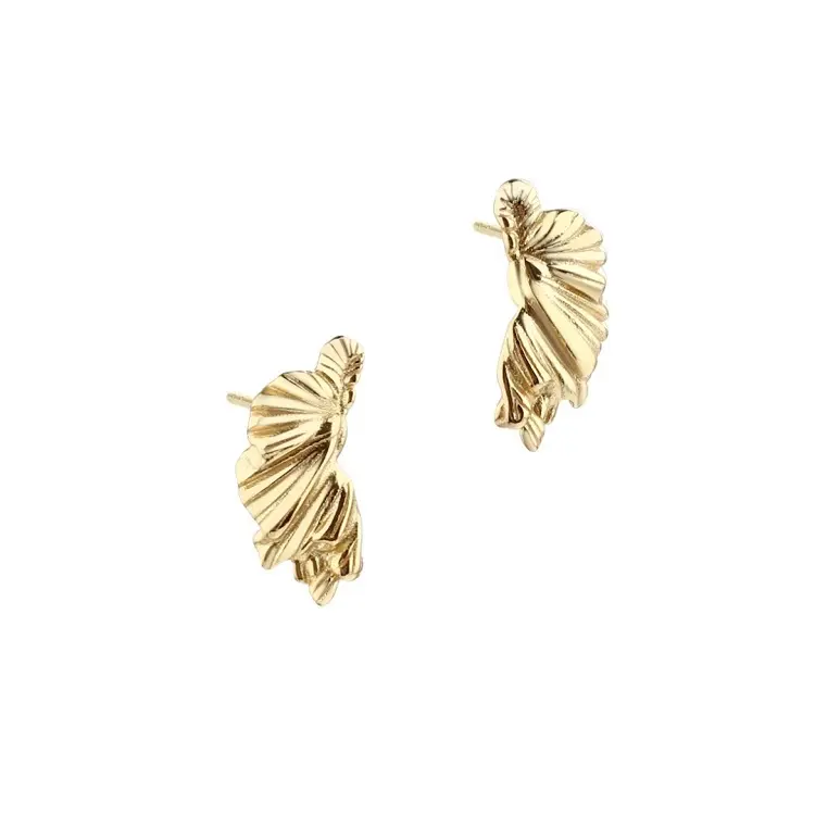 Aqua Dulce Koi Small Half Leaf øreringe forgyldt 5609