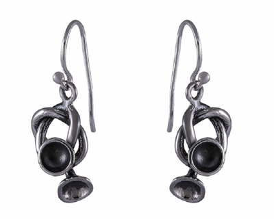 Raw-Oxi øreringe sølv