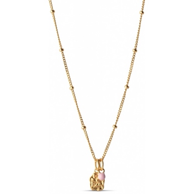 Enamel halskæde Delightful forgyldt N58GM