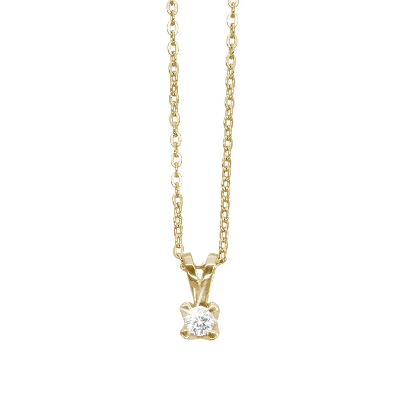 Aagaard Elya halskæde 8 Karat guld 0,10ct W/VS LG 1685-G8-2025-45