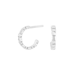 Rhd. sølvcreoler m. hjerter