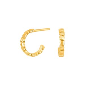 Forg. sølvcreoler m. hjerter