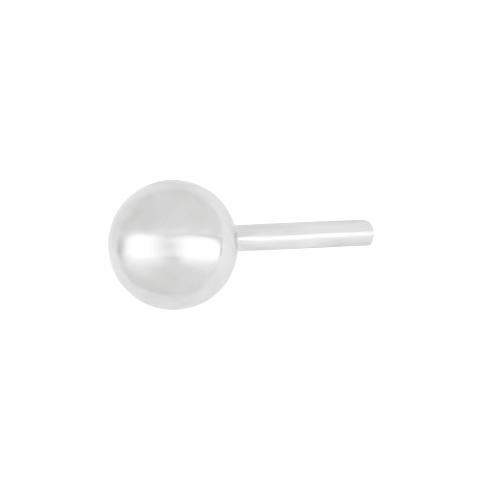 SON stål ørestik kugle 4mm 1 stk.