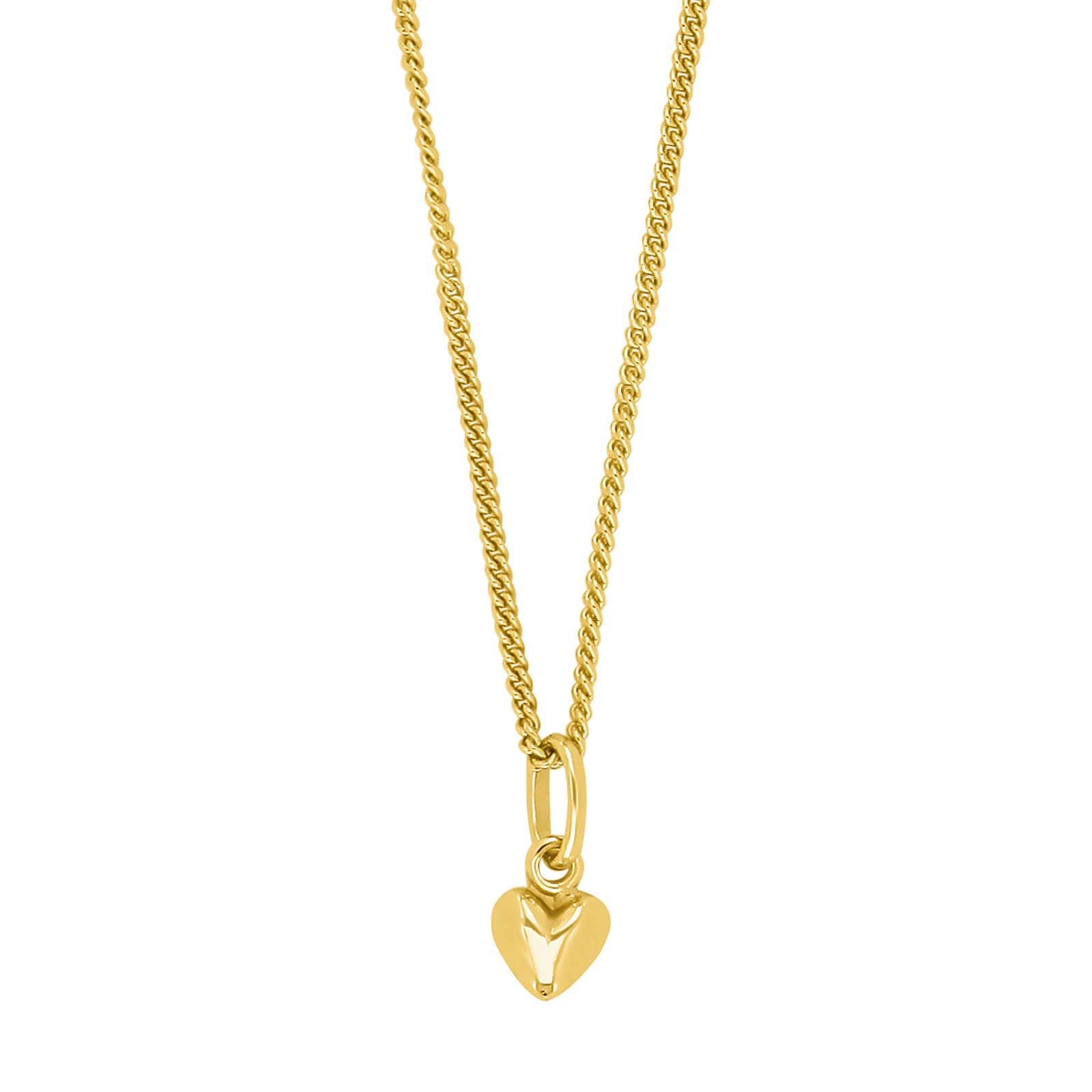 Forg. sølvhalskæde m/hjerte