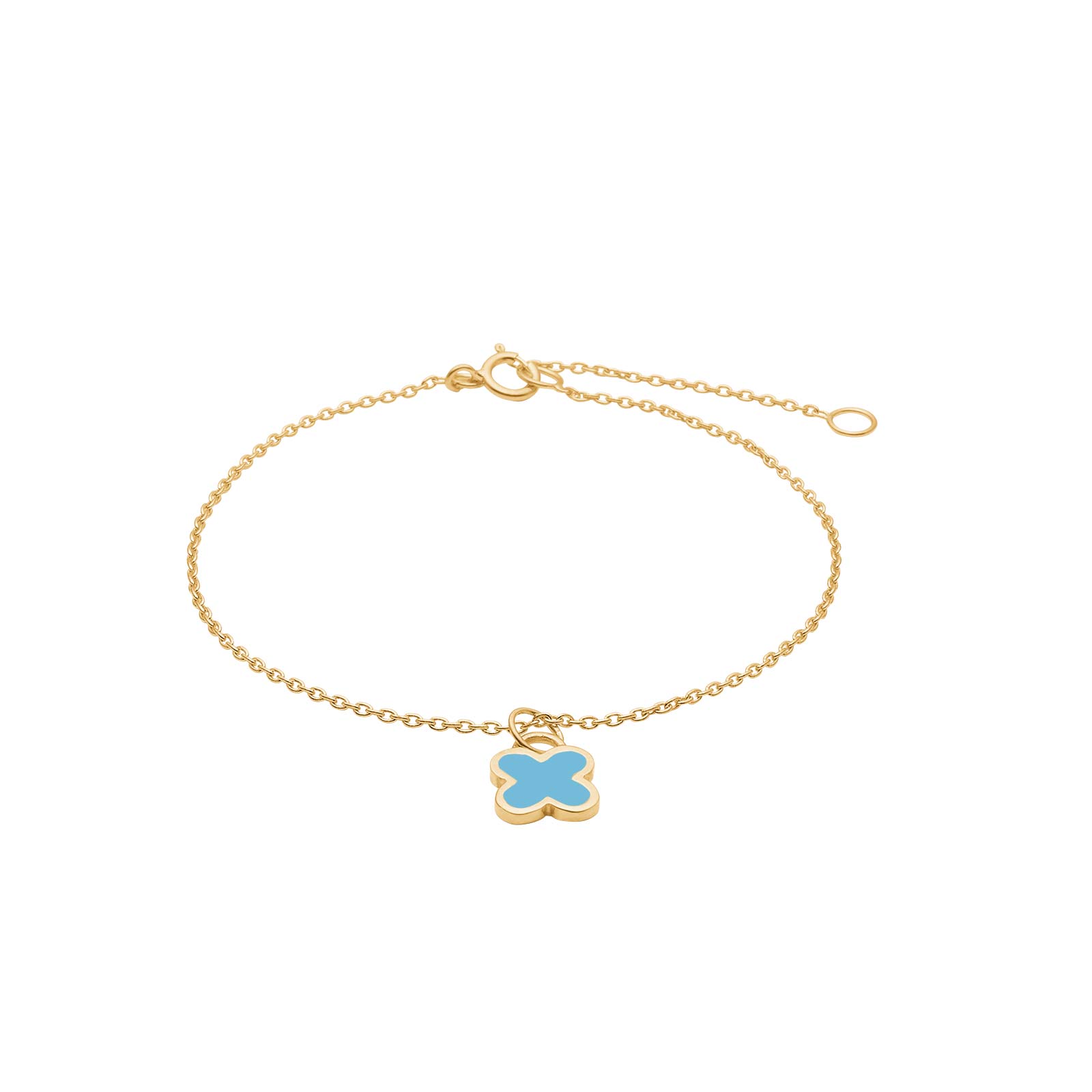 Forg. sølvarmbånd m. blå epoxy