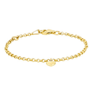 8kt. guldarmbånd m/1 hjerte