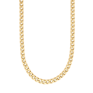 SON kæde stål børstet 60cm IPGold