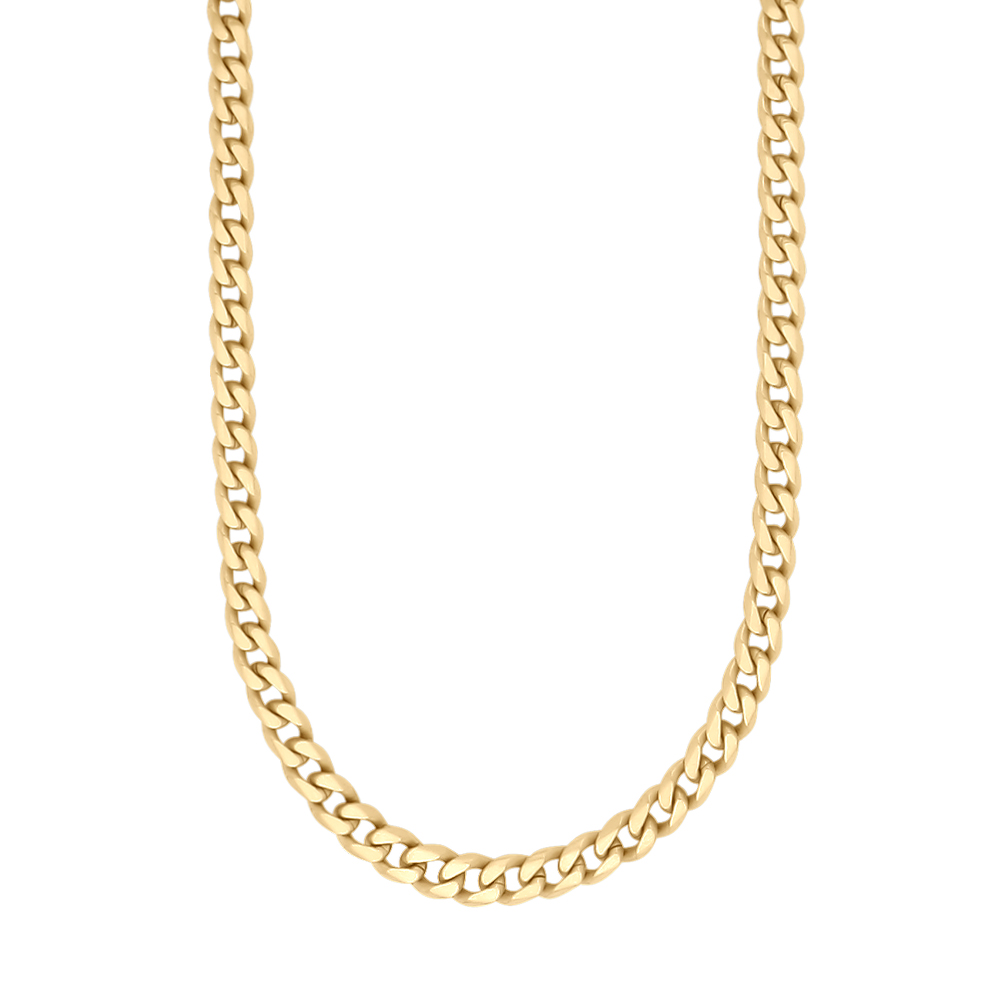 SON kæde stål børstet 60cm IPGold