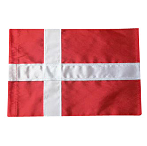 Dannebrog stutflag til 30 cm - 7,5x11,5 cm