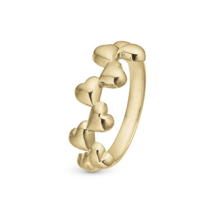 My Love Ring - Blankpoleret Forgyldt Sterling Sølv