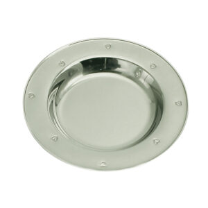 Rustfri stål tallerken m. hjerter