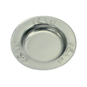 Rustfri stål tallerken m. ænder