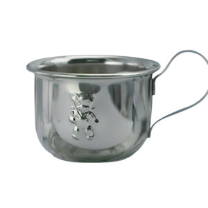 Rustfrit stål krus m. bamse 5cm