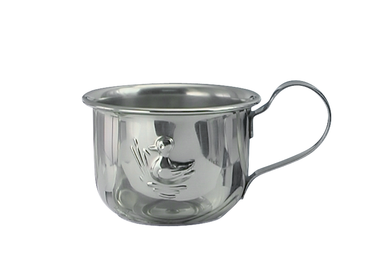 Rustfrit stål krus m. and 5cm