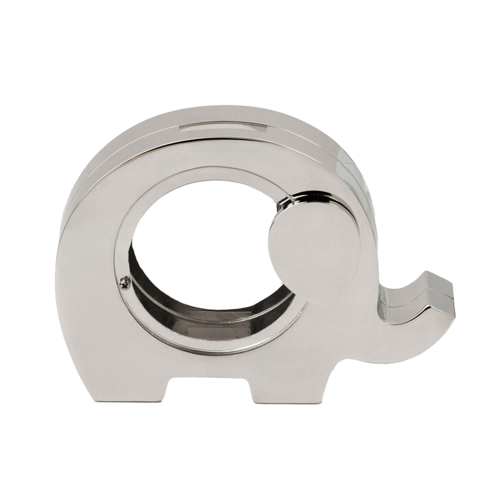 Forkromet sparebøsse elefant