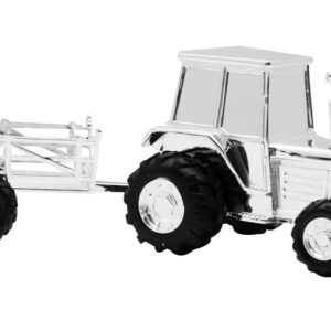 Forkromet sparebøsse traktor m. vogn