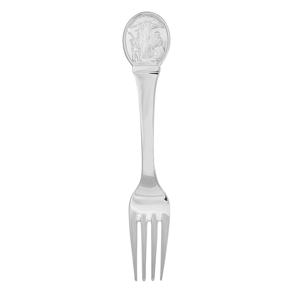 Forsølvet gaffel m. Hyrdinden & Skorstensfejeren