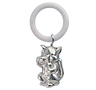 Forsølvet rangle grædende kat