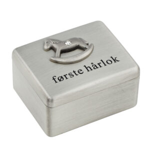 Fortinnet æske "første hårlok" Bambino