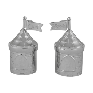 Forkromet min første tand / hårlok slot - 3,5*7cm