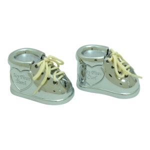 Forkromet æske min første tand/hårlok sko