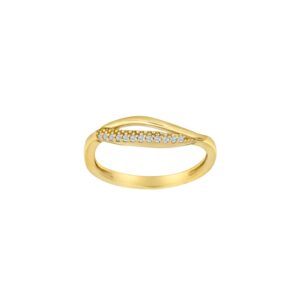 14kt. guldring m/cz