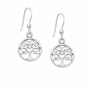 Donnatella øreringe sølv livets træ 192158