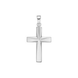 Rhod. sølv kors 24x16mm