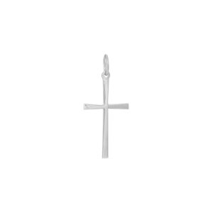 Rhod sølv stavkors 22mm