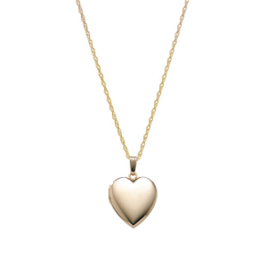 Medaljon m. 14kt. påvalset guld. Inkl. kæde