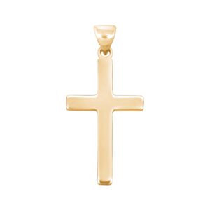 Forgyldt sølv kors massiv 28mm