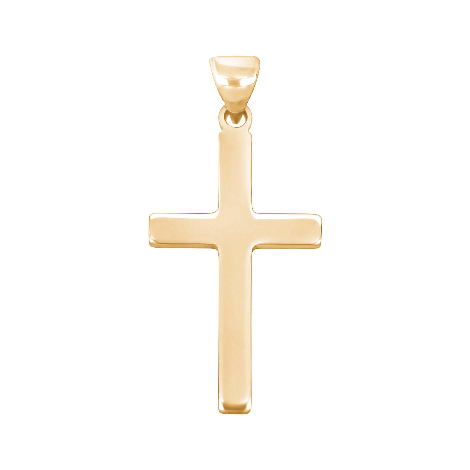 Forgyldt sølv kors massiv 28mm
