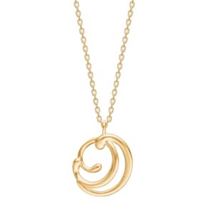 Forgyldt sølv halskæde AURA52