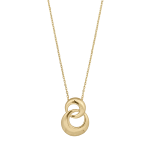 8kt. Guld vedhæng + forg. kæde