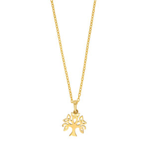 8kt. guldvedhæng livets træ inkl. forg. kæde