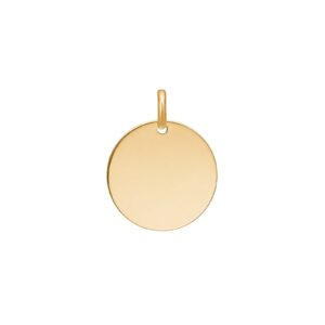 14kt. guldvedhæng plade 18mm