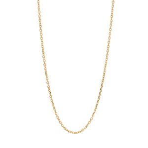 SON kæde stål IP gold, anker facet  45+5cm