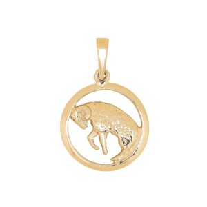 SIERSBØL forgyldt sølv vedhæng VÆDDEREN 15mm