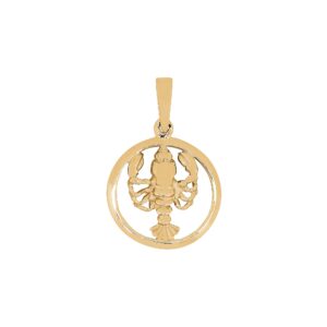 SIERSBØL 14kt. vedhæng KREBSEN 12mm