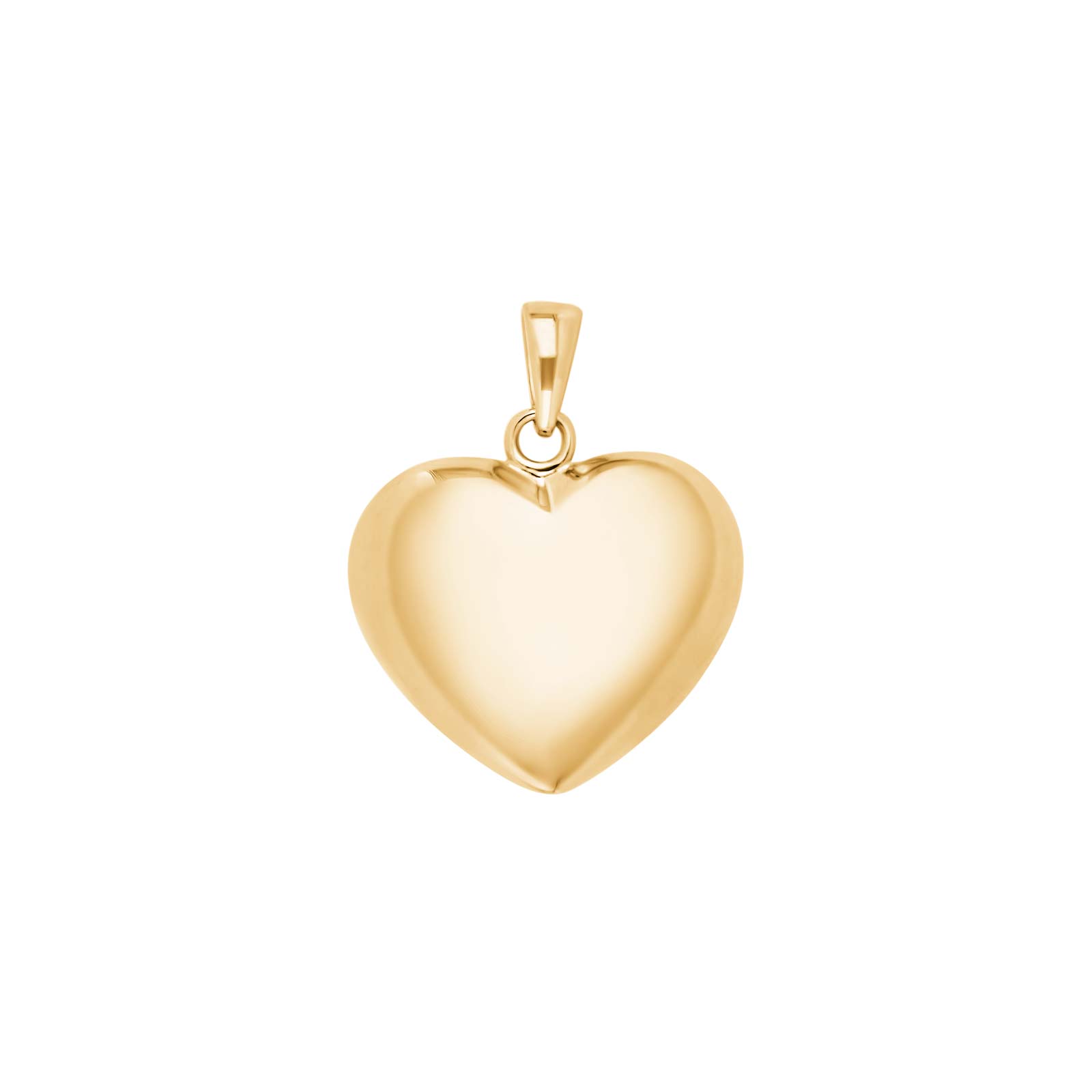 SIERSBØL sølv forg. vedhæng hjerte 18mm