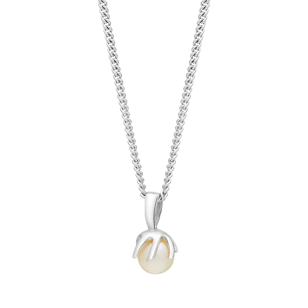 Rhod. sølvvedhæng SWING m/FWP 12mm inkl. kæde