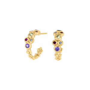 Forg. sølvcreoler mat/blank