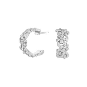 Rhod. sølvcreoler mat/blank