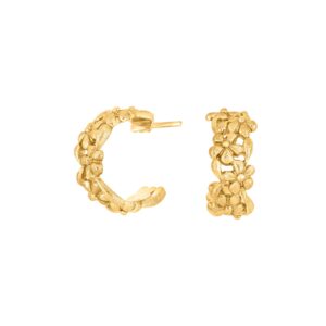 Forg. sølvcreoler mat/blank