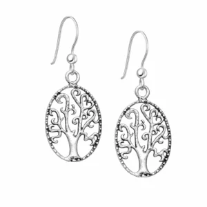 Donnatella øreringe sølv livets træ 300688