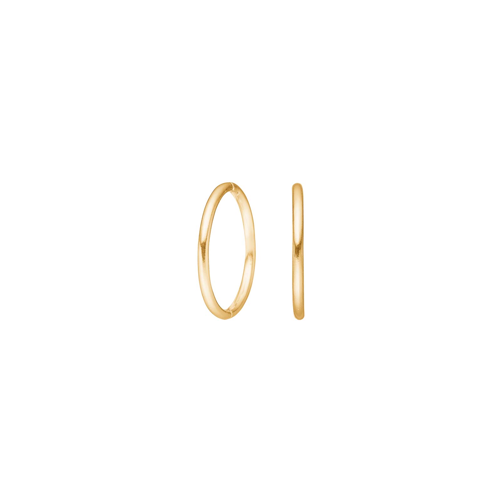 Nordahl creoler 14 mm. forgyldt 30108015900