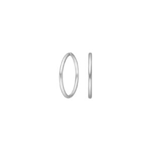 Rhd. sølv creol 16mm udvendigt